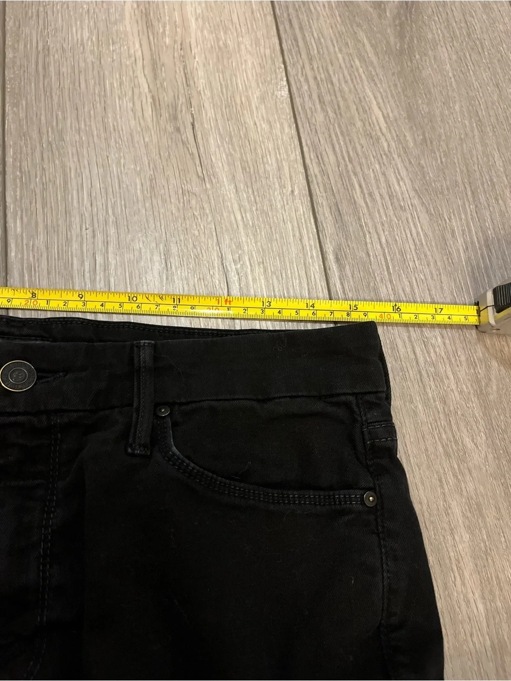 MOTHER The Looker Ankle Fray Black Skinny Jeans Size 29